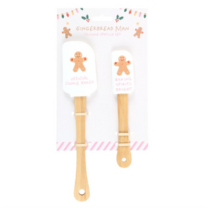 Gingerbread Man Silicon Spatula Set