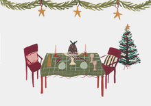 Setting the Table Mini Christmas card