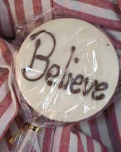 Believe chocolate lollipop