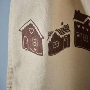 Ginger Bread Houses Tea Towel