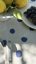 Polka Dot Linen Tablecloth