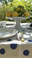 Polka Dot Linen Tablecloth