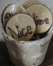 Nice chocolate lollipop