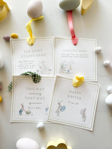 Egg Hunt Tags ~ Set of 4