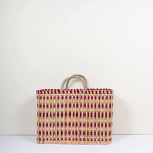 Violet Woven Reed Basket