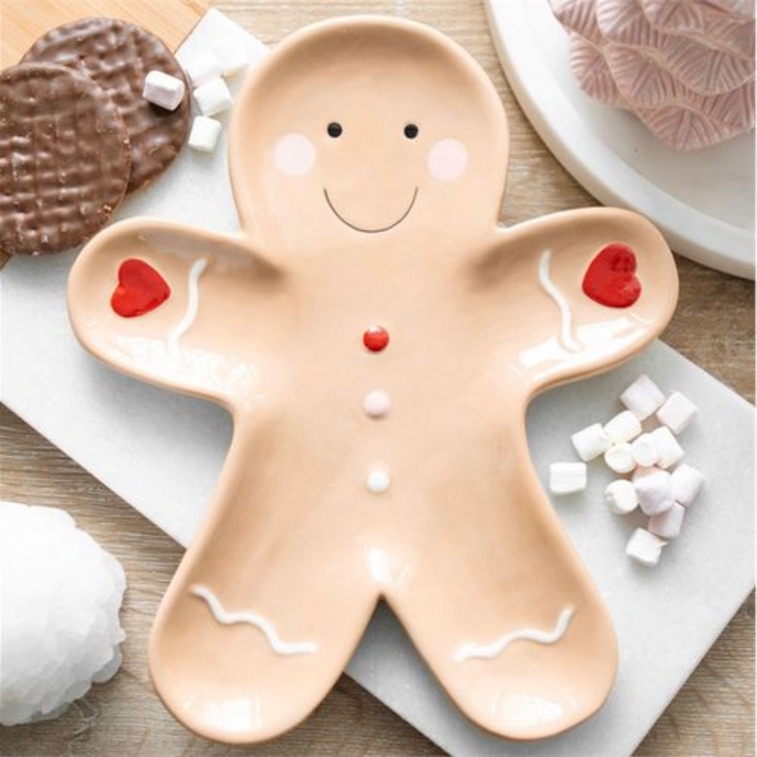 Gingerbread Man Serving Plate