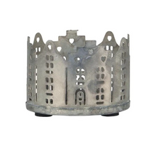 Zinc Houses Cutout Tealight Holder