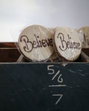 Believe chocolate lollipop