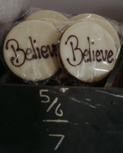 Believe chocolate lollipop
