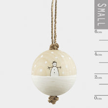 Wood bauble-Snowman