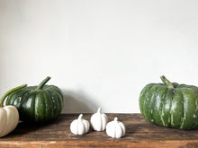 Tall Ceramic Ribbed Pumpkin