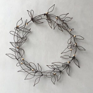 Wire wreath with berries