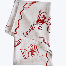 Christmas Feast Linen Tablecloth