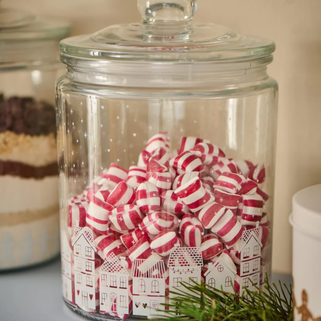 Christmas Town Glass Jar - Small