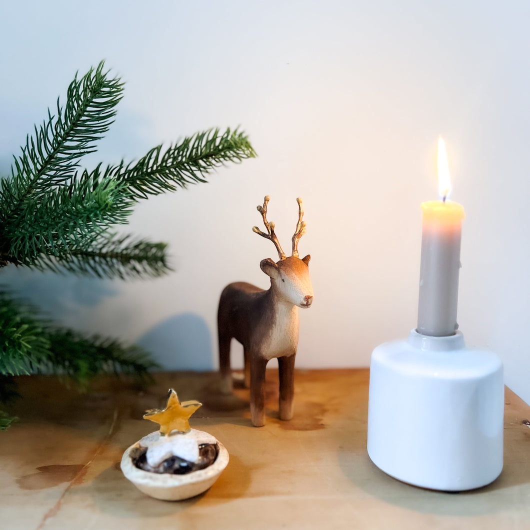 Rosie Candle Holder White