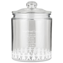 Glass Gingerbread Jar