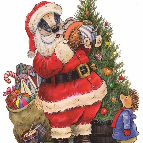 Set of 6 Ribboned Gift Tags – Ho-Ho-Ho