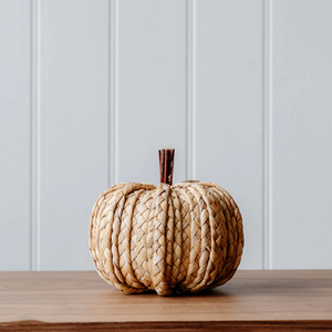 Natural Straw Plait Pumpkin