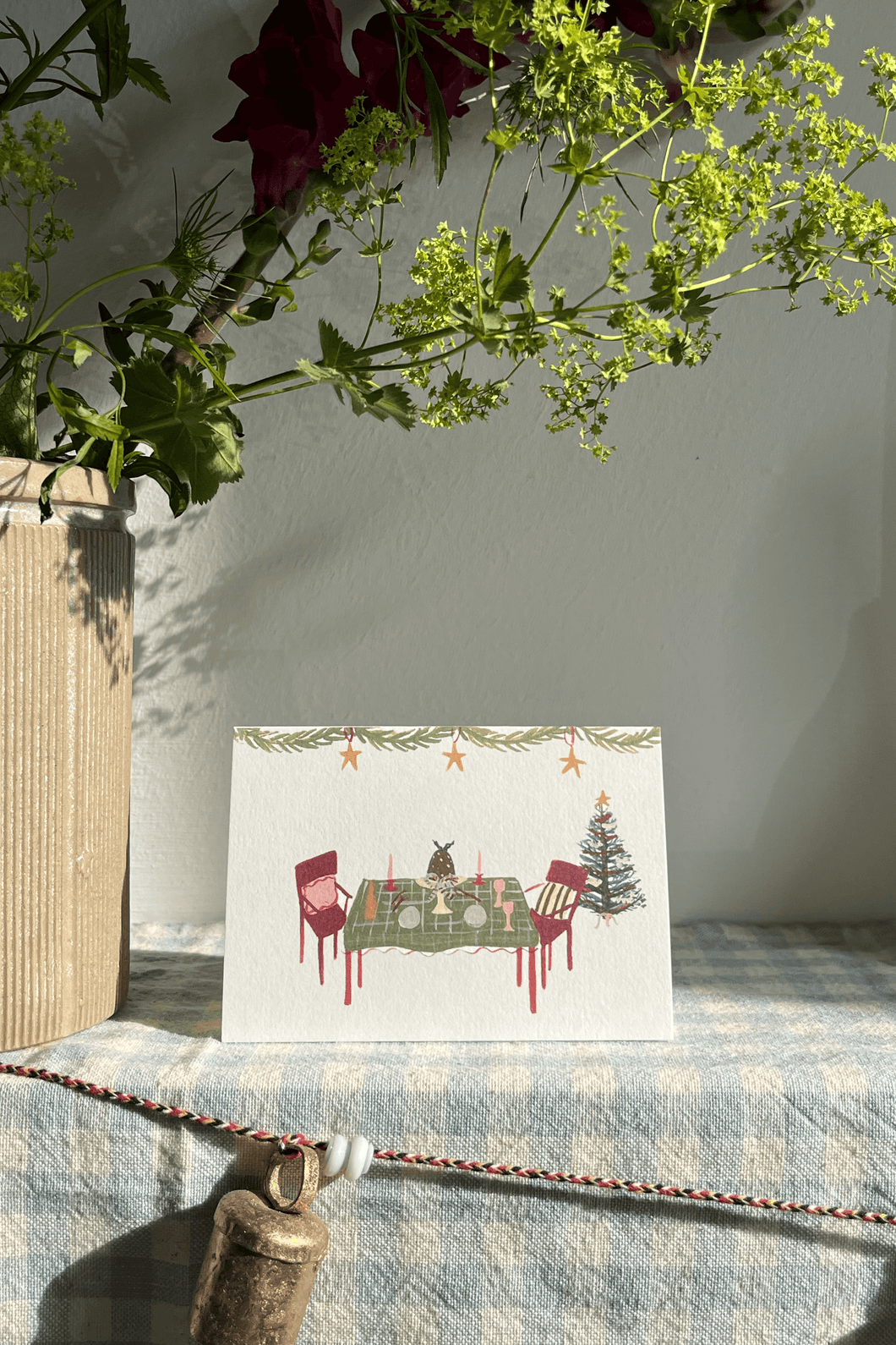 Setting the Table Mini Christmas card