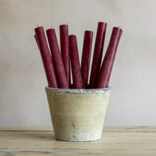 Rustic Dinner Candle - Plum