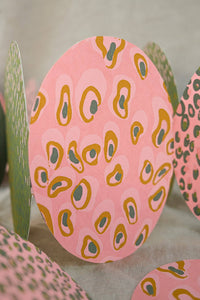 Pink Eggs Concertina Garland