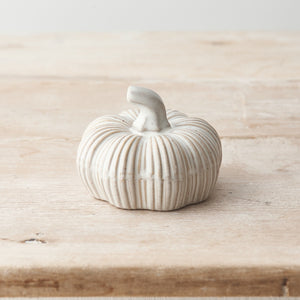 Natural Ceramic Pumpkin 8cm