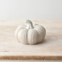 Natural Ceramic Pumpkin 15cm