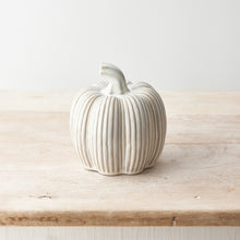 Natural Ceramic Pumpkin 12cm