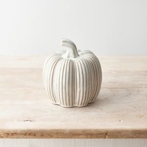 Natural Ceramic Pumpkin 12cm