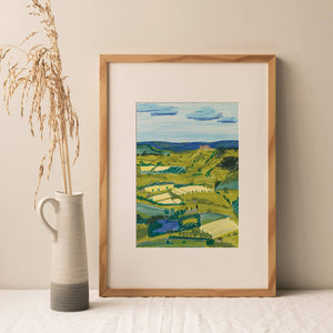 Wharfedale, Yorkshire - A4 Art Print