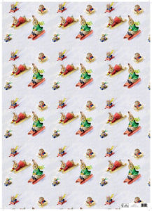 Gift Wrap-Tobogganing