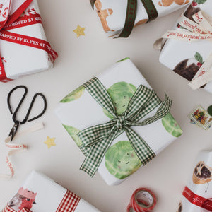 Brussel Sprout Christmas Gift Wrap