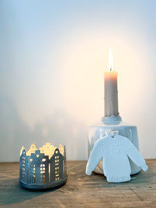 Zinc Houses Cutout Tealight Holder