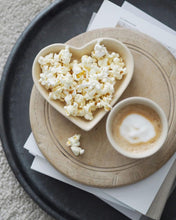 Heart Shaped Plate Set of 3- Latte