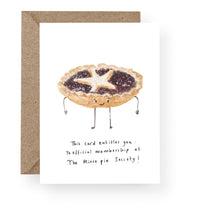 Mince Pie Society Card