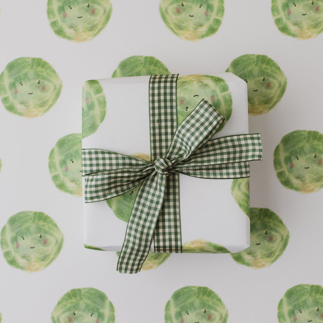 Brussel Sprout Christmas Gift Wrap