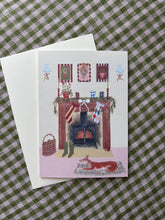 By the Fireplace Christmas card