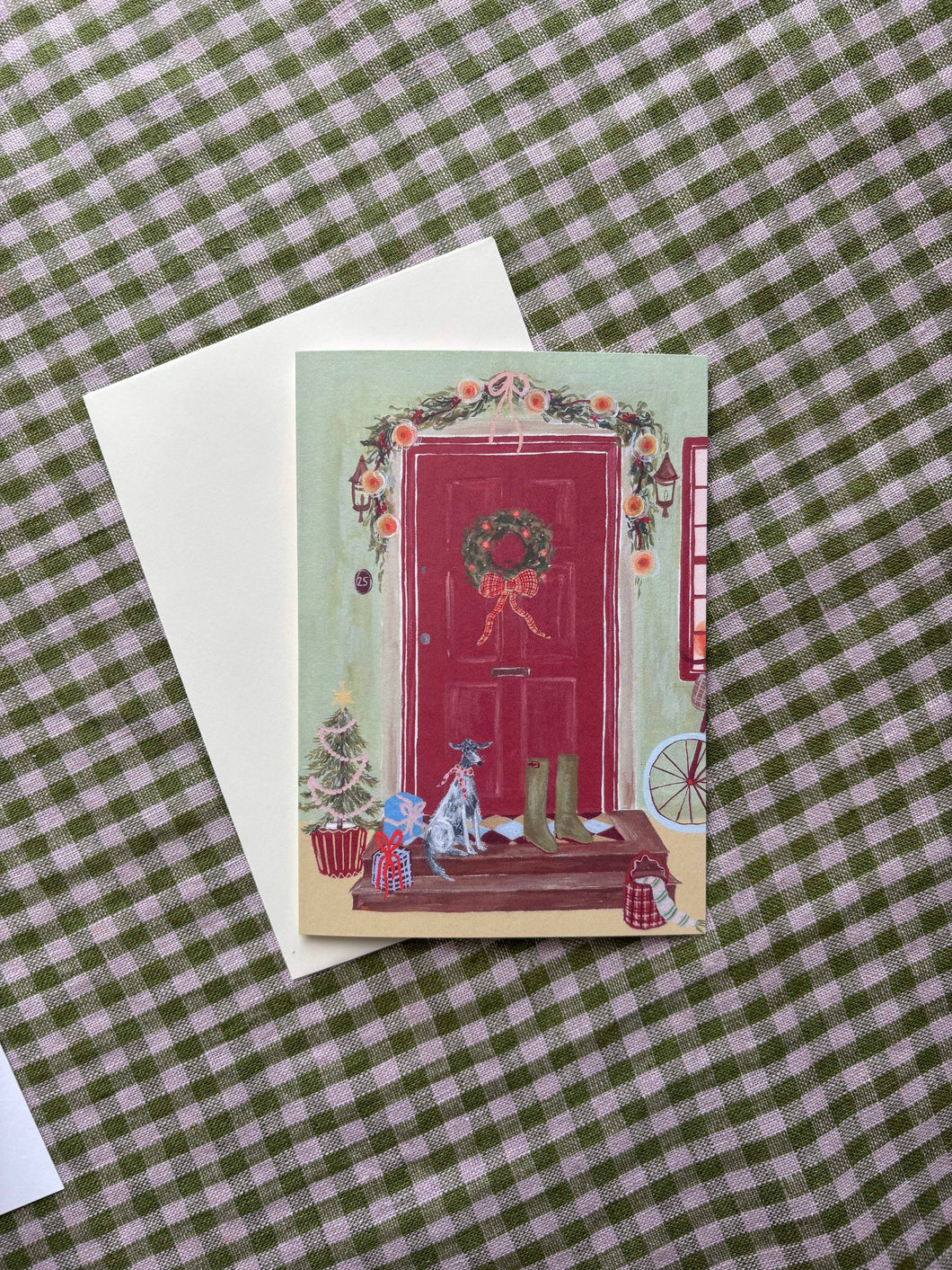 Festive Front Door Christmas card