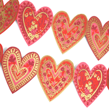 Hearts Concertina Garland