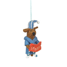 Benny the Bedtime Stories Pooch Hanging Dog Decoration