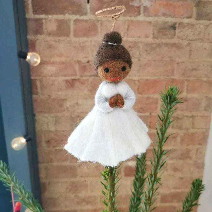 Eve Handmade Felt Christmas Angel Tree Topper Decoration