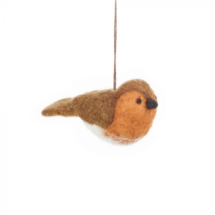 Pamela the Robin Felt Hanging Decoration