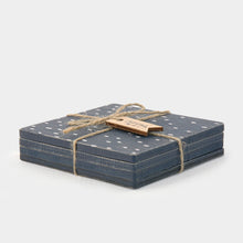 Navy Geometric Coaster Set