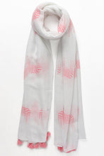 Pink Zebra Print Scarf