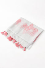 Pink Zebra Print Scarf