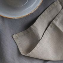 Taupe Linen Napkin - Set of 2