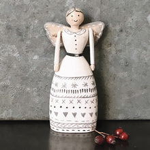 Folkart angel-Ivory