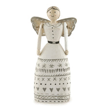 Folkart angel-Ivory