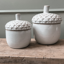 Glazed Ceramic Acorn Pot