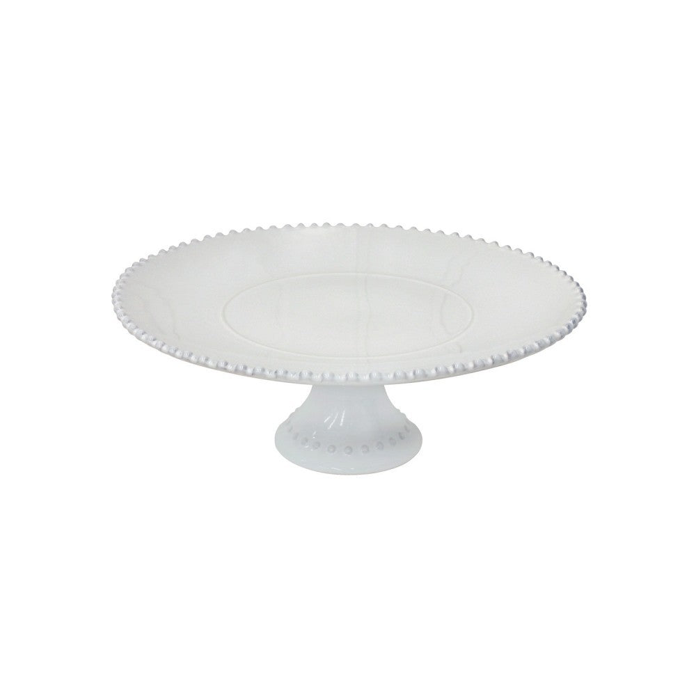 Costa Nova Pearl White Footed Plate